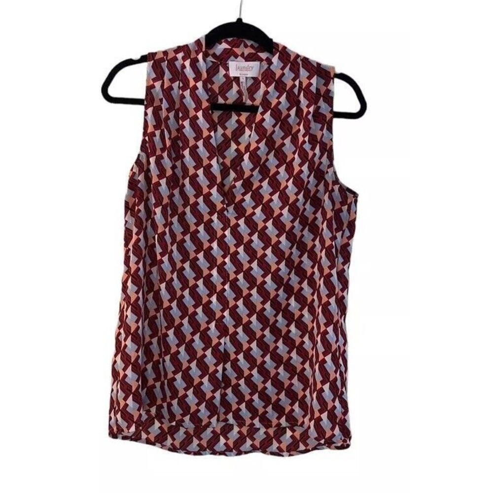 Laundry by Shelli Segal | Geometric Tank Blouse, size SM